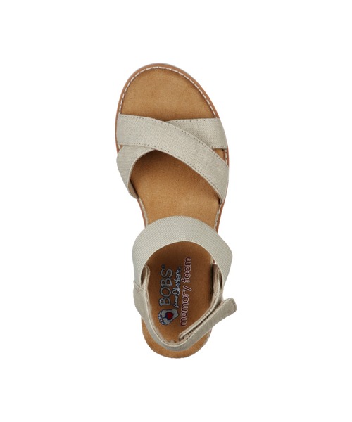 SKECHERS(スケッチャーズ)の「SKECHERS DESERT KISS - SECRET PICNIC / スケッチャーズ デザート キス-シークレット ピクニック(サンダル・レディース・ブラック/ナチュラル・22cm/23cm/24cm/25cm/26cm/27cm)」の7枚目の写真