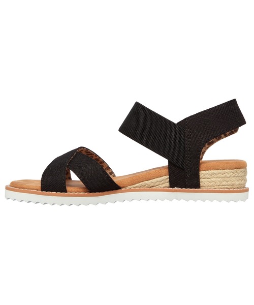 SKECHERS(スケッチャーズ)の「SKECHERS DESERT KISS - SECRET PICNIC / スケッチャーズ デザート キス-シークレット ピクニック(サンダル・レディース・ブラック/ナチュラル・22cm/23cm/24cm/25cm/26cm/27cm)」の5枚目の写真