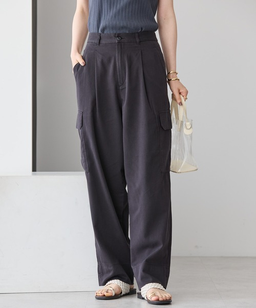 AMERICAN HOLIC(アメリカンホリック)の「接触冷感2WAYカーゴパンツ(カーゴパンツ・レディース・ブラック/カーキ・S/L/M)」の2枚目の写真