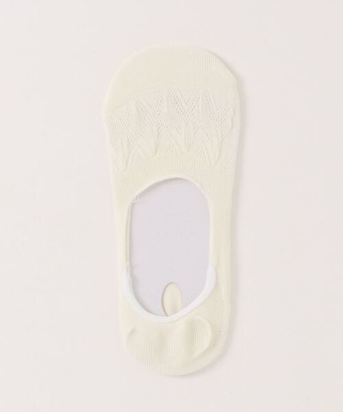 Fun & Daily(ファンアンドデイリー)の「F&D : カットアウトメッシュカバーソックス(ソックス/靴下・レディース・ホワイト/グリーン/ピンク/ベージュ/ブラック・FREE)」の1枚目の写真