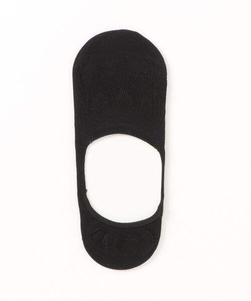 Fun & Daily(ファンアンドデイリー)の「F&D : カットアウトメッシュカバーソックス(ソックス/靴下・レディース・ホワイト/グリーン/ピンク/ベージュ/ブラック・FREE)」の2枚目の写真