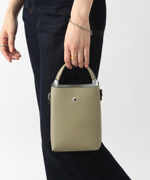 SETUP7（セットアップセブン）の「【SETUP7】縦型ショートハンドル2WAYバッグ プリンシⅡ 74524 LARG（ショルダーバッグ・レディース・ブラック/シルバー/ライトグリーン・FREE）」の13枚目の写真