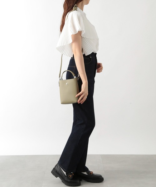 SETUP7（セットアップセブン）の「【SETUP7】縦型ショートハンドル2WAYバッグ プリンシⅡ 74524 LARG（ショルダーバッグ・レディース・ブラック/シルバー/ライトグリーン・FREE）」の15枚目の写真