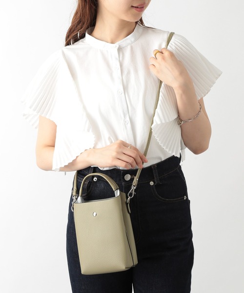 SETUP7（セットアップセブン）の「【SETUP7】縦型ショートハンドル2WAYバッグ プリンシⅡ 74524 LARG（ショルダーバッグ・レディース・ブラック/シルバー/ライトグリーン・FREE）」の11枚目の写真