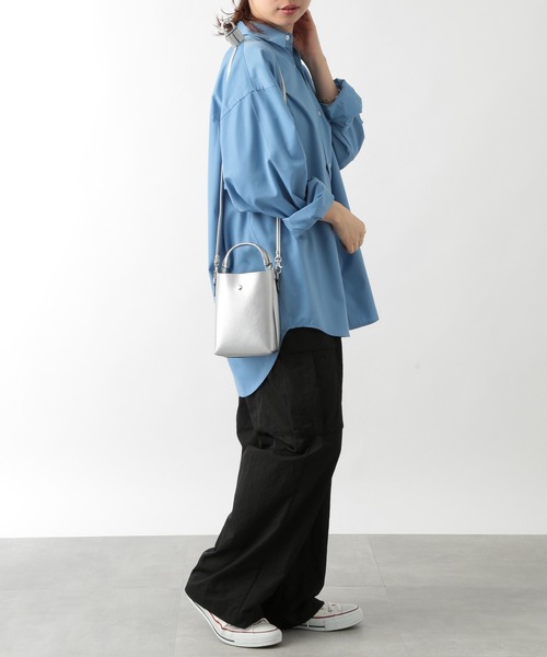 SETUP7（セットアップセブン）の「【SETUP7】縦型ショートハンドル2WAYバッグ プリンシⅡ 74524 LARG（ショルダーバッグ・レディース・ブラック/シルバー/ライトグリーン・FREE）」の21枚目の写真