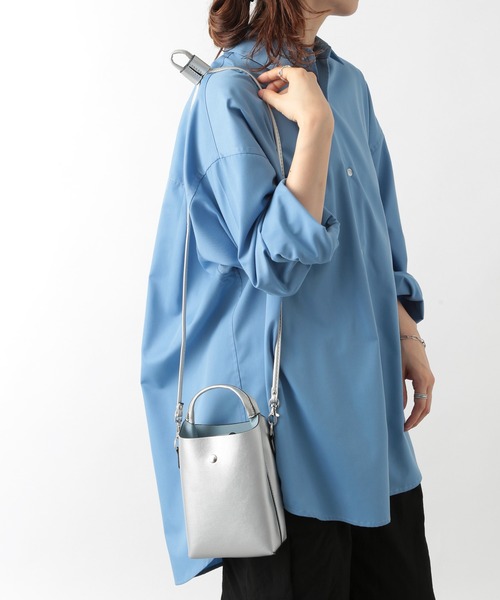 SETUP7（セットアップセブン）の「【SETUP7】縦型ショートハンドル2WAYバッグ プリンシⅡ 74524 LARG（ショルダーバッグ・レディース・ブラック/シルバー/ライトグリーン・FREE）」の18枚目の写真