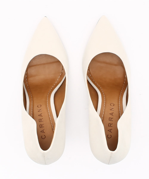 CARRANO（カラーノ）の「【雑誌掲載商品】【CARRANO】スエードプレーンパンプス（パンプス・レディース・ホワイト/オレンジ/ブラック/ベージュ/カーキ・38/37/36）」の13枚目の写真