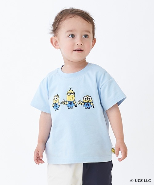 セール】【ミニオン】アップリケTシャツ（Tシャツ/カットソー）｜petit