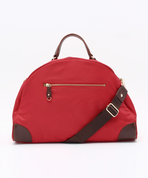 Fleur des Champs(フルールデシャン)の「Fleur フルール ナイロン 2WAY ボストンバッグ ショルダー付き(ショルダーバッグ・レディース・ベージュ/オレンジ/レッド/ネイビー/ブラック・FREE)」の4枚目の写真