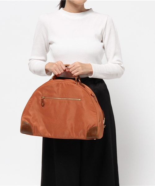 Fleur des Champs(フルールデシャン)の「Fleur フルール ナイロン 2WAY ボストンバッグ ショルダー付き(ショルダーバッグ・レディース・ベージュ/オレンジ/レッド/ネイビー/ブラック・FREE)」の6枚目の写真