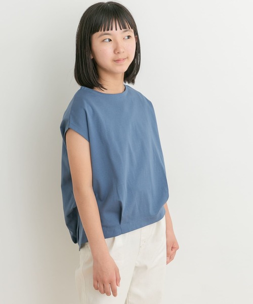 URBAN RESEARCH DOORS（アーバンリサーチドアーズ）の「『親子リンク』フレンチタックプルオーバー(KIDS)（Tシャツ/カットソー・キッズ・ブルー/アイボリー・150）」の22枚目の写真