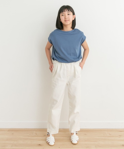 URBAN RESEARCH DOORS（アーバンリサーチドアーズ）の「『親子リンク』フレンチタックプルオーバー(KIDS)（Tシャツ/カットソー・キッズ・ブルー/アイボリー・150）」の18枚目の写真