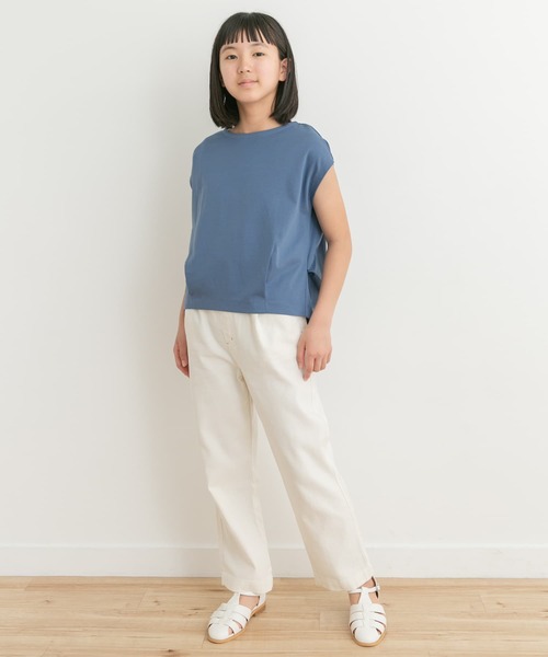 URBAN RESEARCH DOORS（アーバンリサーチドアーズ）の「『親子リンク』フレンチタックプルオーバー(KIDS)（Tシャツ/カットソー・キッズ・ブルー/アイボリー・150）」の14枚目の写真