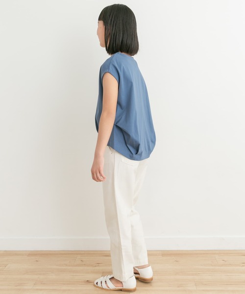 URBAN RESEARCH DOORS（アーバンリサーチドアーズ）の「『親子リンク』フレンチタックプルオーバー(KIDS)（Tシャツ/カットソー・キッズ・ブルー/アイボリー・150）」の13枚目の写真