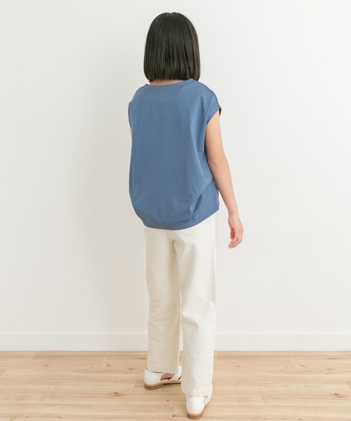 URBAN RESEARCH DOORS（アーバンリサーチドアーズ）の「『親子リンク』フレンチタックプルオーバー(KIDS)（Tシャツ/カットソー・キッズ・ブルー/アイボリー・150）」の12枚目の写真
