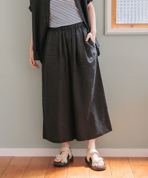 リネン100バギーパンツ[プラスサイズあり]（その他パンツ）｜studio CLIP（スタディオクリップ）