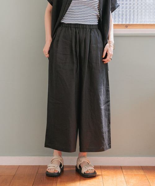 リネン100バギーパンツ[プラスサイズあり]（その他パンツ）｜studio CLIP（スタディオクリップ）