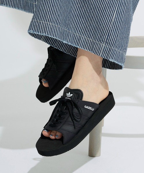 adidas ガゼルビーチ　black gazelle サンダル　23.5 黒 楽天市場】お得な割引クーポン発行中!!【アディダス ガゼル