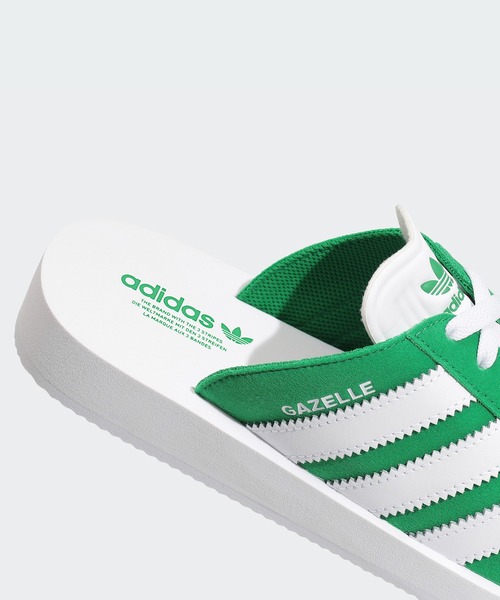 adidas（アディダス）の「ガゼル ビーチ スライド / Gazelle Beach Slides サンダル / アディダスオリジナルス adidas Originals（サンダル・レディース・ベージュ/ホワイト/グリーン/レッド/ブルー/ブラック×ホワイト/ブラック/ピンク/グリーン×ピンク・22.5cm/23.5cm/24.5cm/25.5cm/26.5cm/27.5cm/28.5cm/29.5cm/30.5cm）」の21枚目の写真