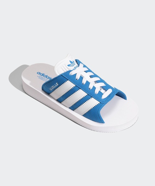 adidas（アディダス）の「ガゼル ビーチ スライド / Gazelle Beach Slides サンダル / アディダスオリジナルス adidas Originals（サンダル・レディース・ベージュ/ホワイト/グリーン/レッド/ブルー/ブラック×ホワイト/ブラック/ピンク/グリーン×ピンク・22.5cm/23.5cm/24.5cm/25.5cm/26.5cm/27.5cm/28.5cm/29.5cm/30.5cm）」の17枚目の写真