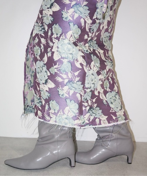musubore シャーリングリボンスカート musubore（ムスボレ）の「【 select 】shirring ribbon SK
