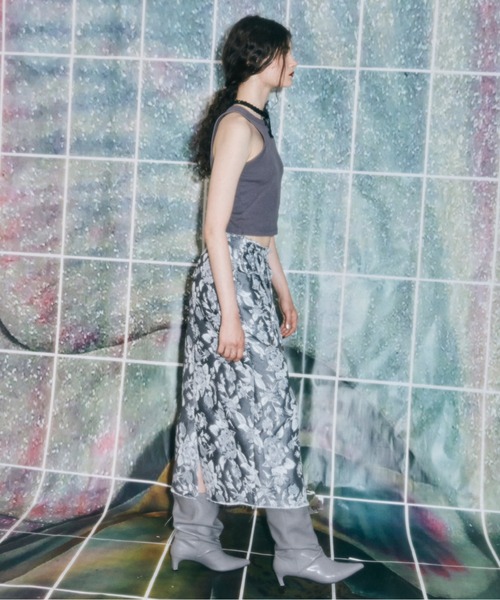 musubore シャーリングリボンスカート 新品 フリーサイズ musubore シャーリングリボンスカート 新品 フリーサイズ