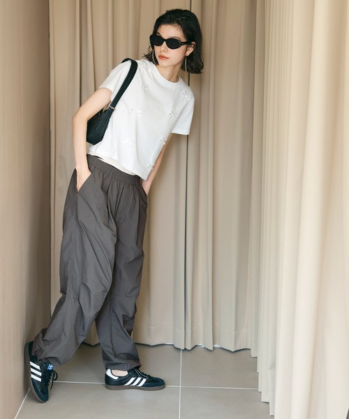 coca(coca)(コカ)の「【WEB限定】ナイロンパラシュートパンツ(その他パンツ・レディース・チャコール/ブラック/ライトブルー/ライトグリーン/ライトベージュ・L/M/S)」の20枚目の写真