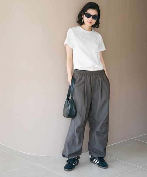 coca(coca)(コカ)の「【WEB限定】ナイロンパラシュートパンツ(その他パンツ・レディース・チャコール/ブラック/ライトブルー/ライトグリーン/ライトベージュ・L/M/S)」の21枚目の写真