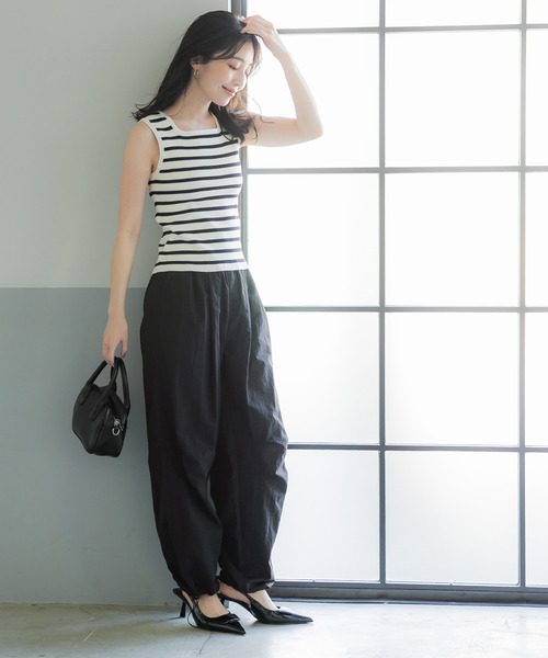 coca(coca)(コカ)の「【WEB限定】ナイロンパラシュートパンツ(その他パンツ・レディース・チャコール/ブラック/ライトブルー/ライトグリーン/ライトベージュ・L/M/S)」の13枚目の写真