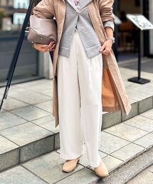 NOLLEY’S Sophi | ウォッシャブルダブルクロスサテンイージーワイドパンツ(その他パンツ)