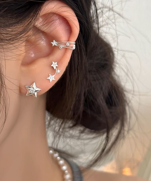 LA VORAGINE（ラ ヴォラジネ）の「星イヤーカフ/星ジルコンピアス（ピアス（両耳用）・レディース・シルバー/シルバー系2/シルバー系1・FREE）」の14枚目の写真