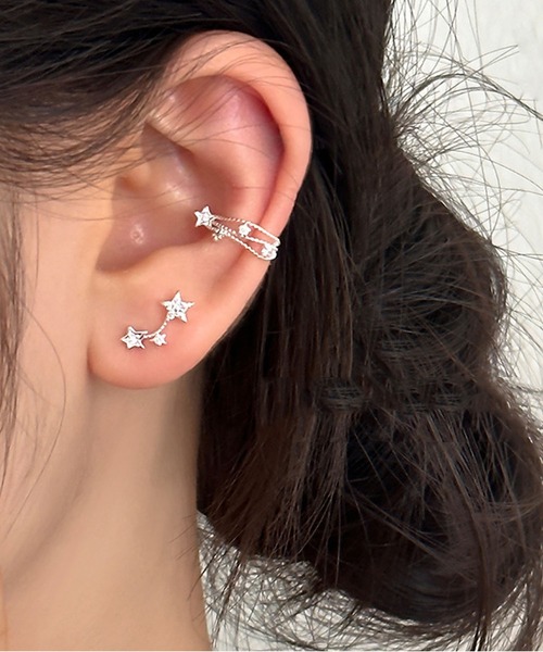 LA VORAGINE（ラ ヴォラジネ）の「星イヤーカフ/星ジルコンピアス（ピアス（両耳用）・レディース・シルバー/シルバー系2/シルバー系1・FREE）」の16枚目の写真