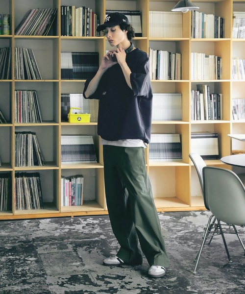 Bleme（ブレム）の「刺繍ロゴ リラクシー スウェットTシャツ （ドローコード付き）（Tシャツ/カットソー・メンズ・グレー/ネイビー/レッド・L/M/S/XL）」の18枚目の写真