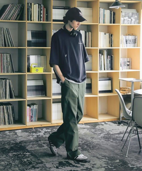 Bleme（ブレム）の「刺繍ロゴ リラクシー スウェットTシャツ （ドローコード付き）（Tシャツ/カットソー・メンズ・グレー/ネイビー/レッド・L/M/S/XL）」の14枚目の写真