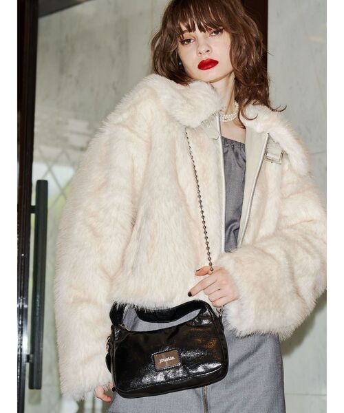 jouetie（ジュエティ）の「モチーフチャームミニBAG（ハンドバッグ・レディース・ブラック/ピンク/シルバー・FREE）」の7枚目の写真