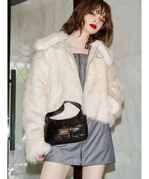 jouetie（ジュエティ）の「モチーフチャームミニBAG（ハンドバッグ・レディース・ブラック/ピンク/シルバー・FREE）」の9枚目の写真