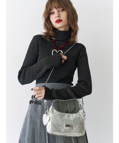 jouetie（ジュエティ）の「モチーフチャームミニBAG（ハンドバッグ・レディース・ブラック/ピンク/シルバー・FREE）」の22枚目の写真