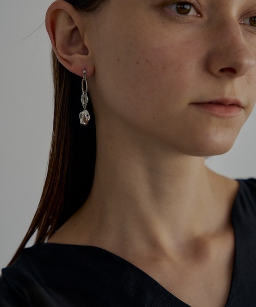 LE'RURE（リルアー）の「Meteorite drop pierce（ピアス（両耳用）・レディース・シルバー/ゴールド・FREE）」の7枚目の写真