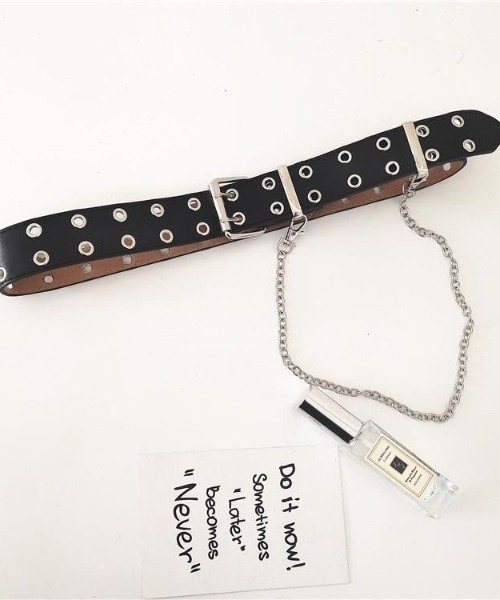 d.i.a/ダブル巻きゴツチェーンベルト セール】チェーン付ダブルアイレットベルト（ベルト）｜SHEENA（シーナ