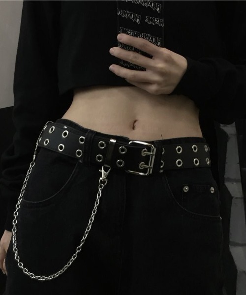 d.i.a/ダブル巻きゴツチェーンベルト セール】チェーン付ダブルアイレットベルト（ベルト）｜SHEENA（シーナ