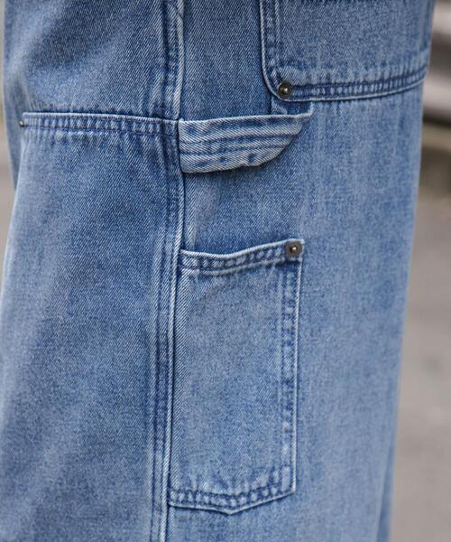 WEGO(ウィゴー)の「WEGO/ワーカーズダブルニーパンツ(デニムパンツ・メンズ・ブラウン/ブラック/スカイブルー/ブラック系その他・MEDIUM/SMALL/LARGE)」の22枚目の写真