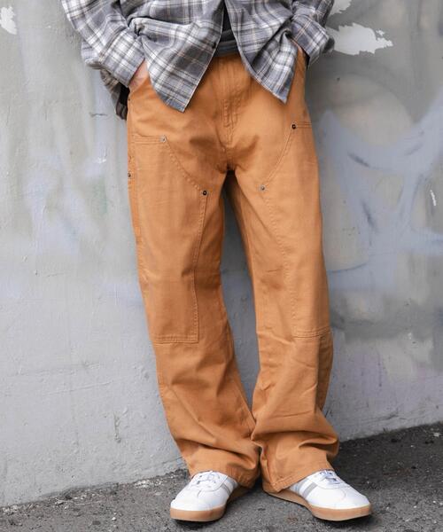 WEGO(ウィゴー)の「WEGO/ワーカーズダブルニーパンツ(デニムパンツ・メンズ・ブラウン/ブラック/スカイブルー/ブラック系その他・MEDIUM/SMALL/LARGE)」の9枚目の写真