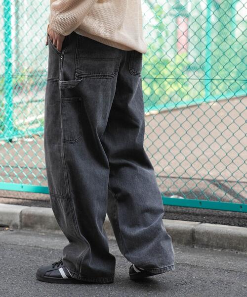 WEGO(ウィゴー)の「WEGO/ワーカーズダブルニーパンツ(デニムパンツ・メンズ・ブラウン/ブラック/スカイブルー/ブラック系その他・MEDIUM/SMALL/LARGE)」の14枚目の写真