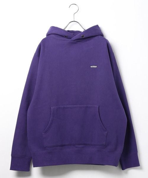 セール】【HEREIAM】ユニセックス/ワッペンロゴ裏起毛フーディー