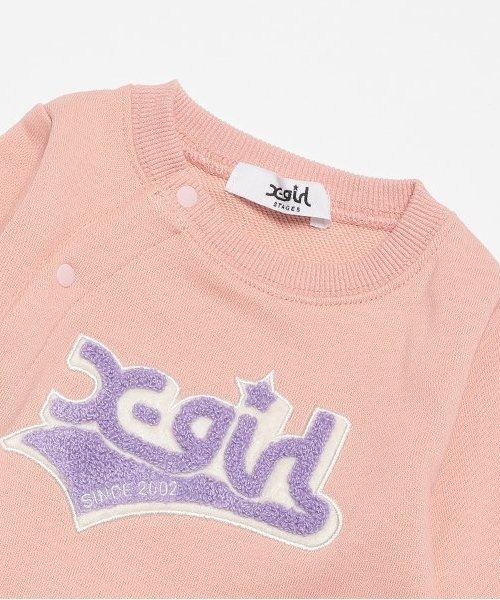 ロゴサガラ刺繍2WAYオール（ロンパース）｜X-girl Stages（エックスガールステージス）