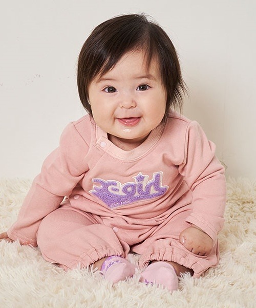 ロゴサガラ刺繍2WAYオール（ロンパース）｜X-girl Stages（エックスガールステージス）