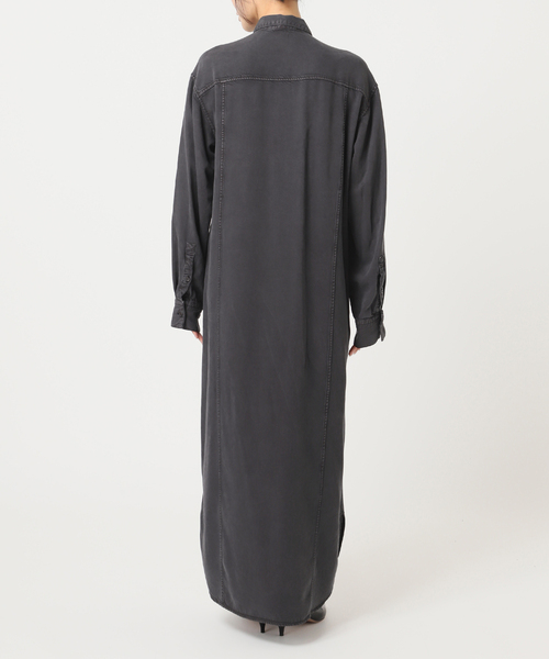 plage(プラージュ)の「SOFT MILI SHIRT ワンピース(ワンピース・レディース・ベージュ/チャコールグレー・36/38)」の7枚目の写真