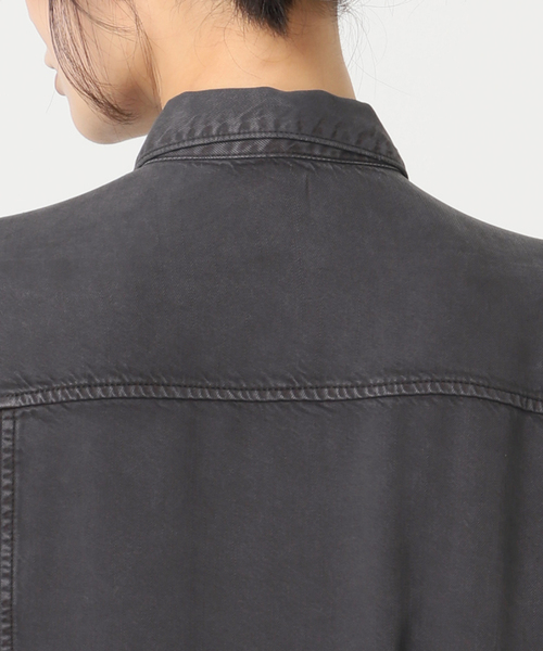 plage(プラージュ)の「SOFT MILI SHIRT ワンピース(ワンピース・レディース・ベージュ/チャコールグレー・36/38)」の8枚目の写真