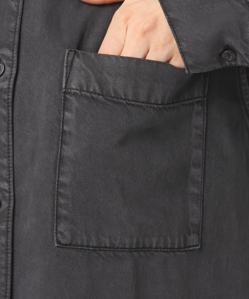 plage(プラージュ)の「SOFT MILI SHIRT ワンピース(ワンピース・レディース・ベージュ/チャコールグレー・36/38)」の13枚目の写真