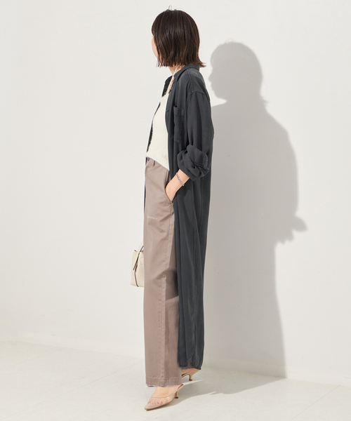 PlageプラージュSOFT MILI シャツ ブラウン セール】SOFT MILI SHIRT ワンピース（ワンピース）｜Plage